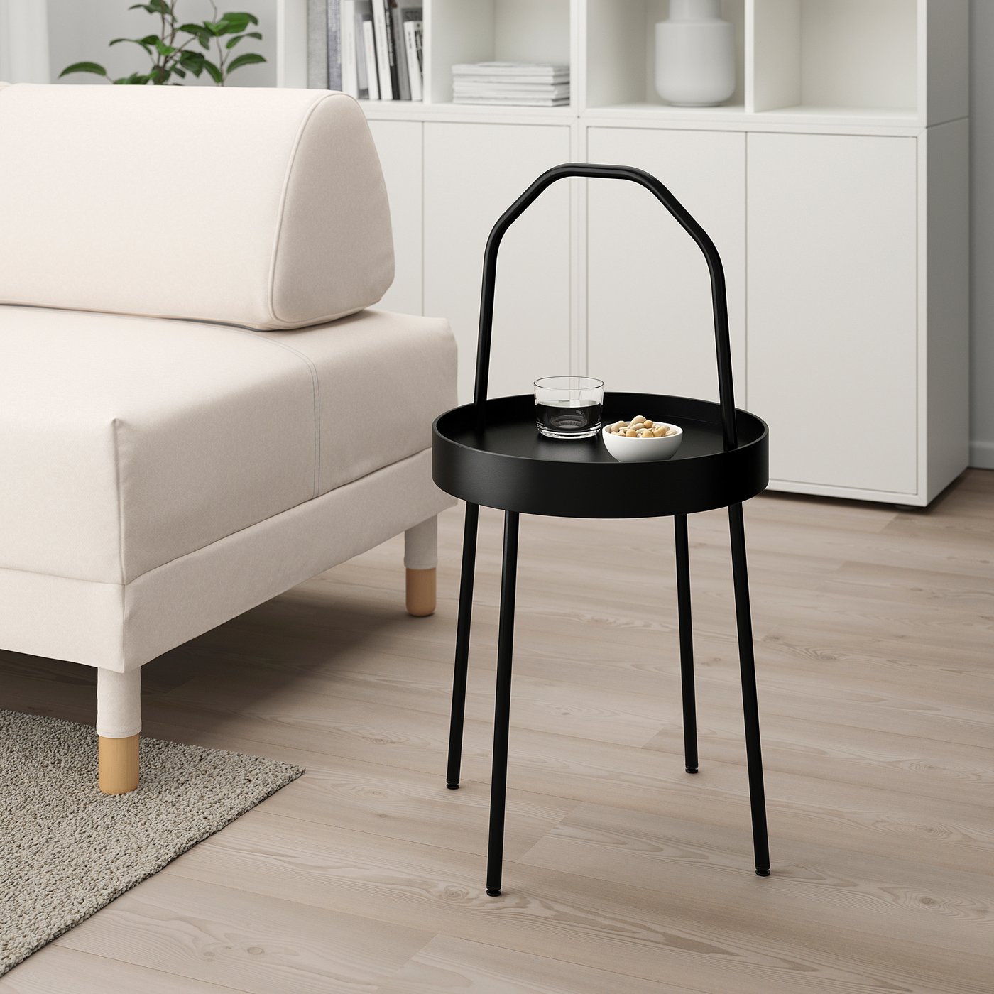 BURVIK portable side table