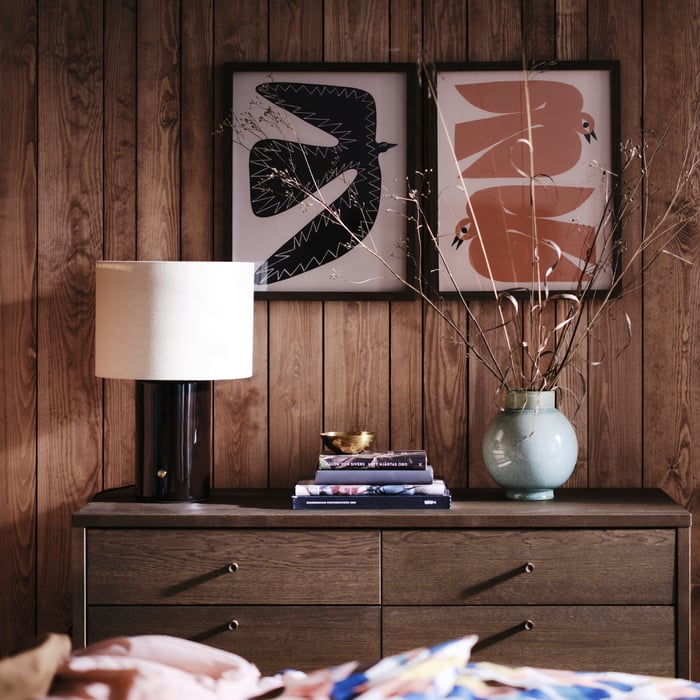 HALGATT dimmable lamp, brown
