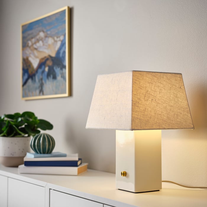 HALGATT dimmable lamp, white