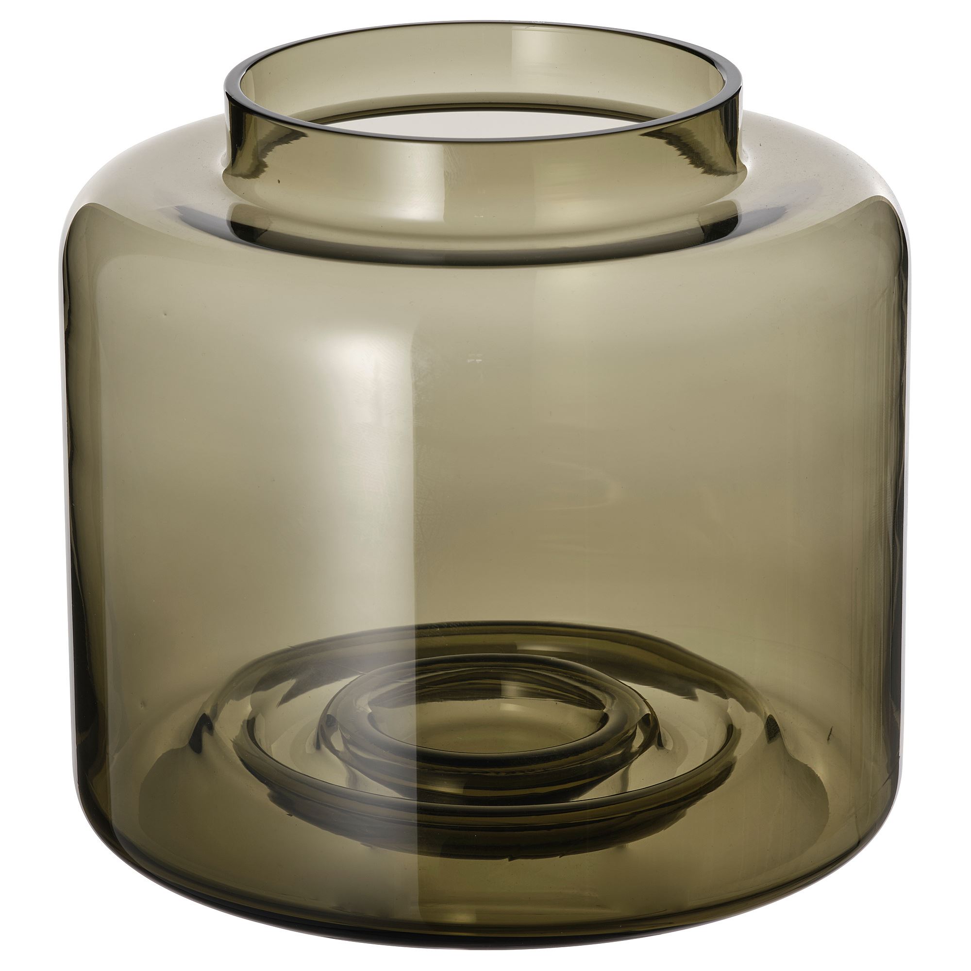 KONSTFULL green-brown vase