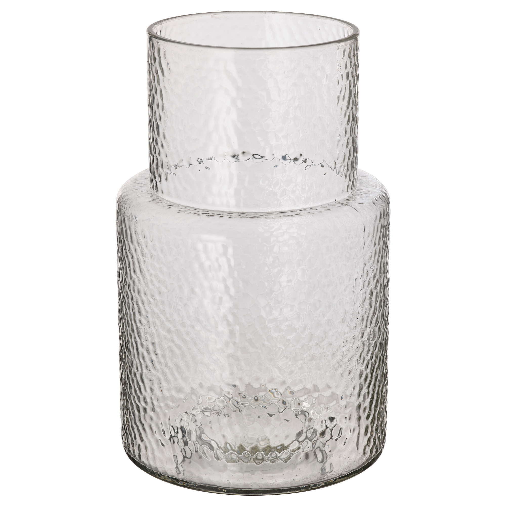 KONSTFULL textured glass vase